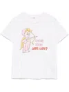 Re/done Love Life T-shirt In White