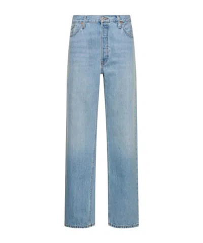 Re/done Low-rise Jeans In Blue