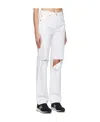 Re/done Make Old Jeans With A High Waist In White
