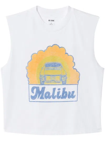 Re/done Malibu Baby T-shirt In 白色