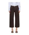 Re/done Mid-rise Wide-leg Jeans In Black