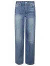Re/done 70s High Rise Stove Pipe Straight-leg Jeans In Blasted