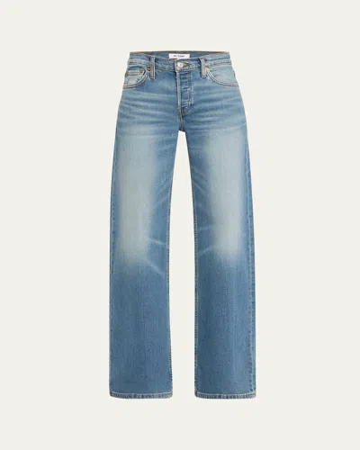 RE/DONE MID-RISE WIDE-LEG JEANS