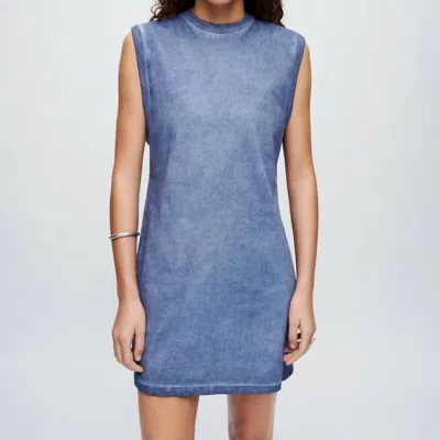 Re/done Muscle Tank Dress In Blue Haze