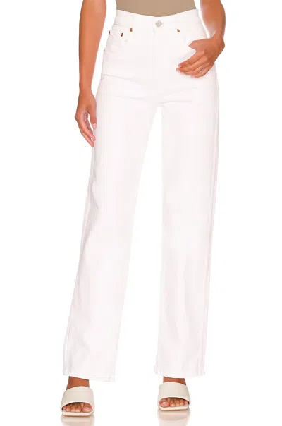 Re/done Orginals 90s High Rise Loose Jeans In White