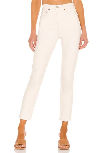 Re/done Originals 90s High Rise Ankle Crop Jean In Vintage White