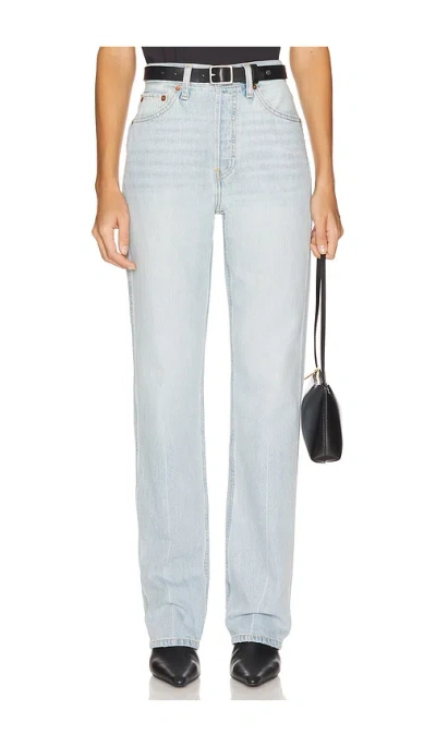 Re/done Originals 90s High Rise Loose In Blue