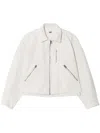 Re/done Oversized Denim Jacket In White