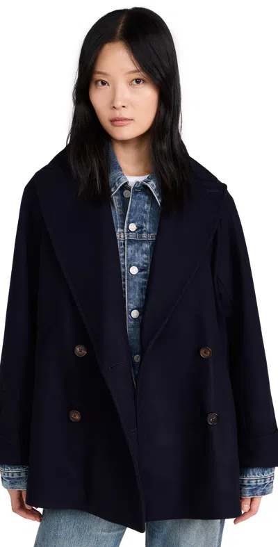 Re/done Oversized Peacoat Navy