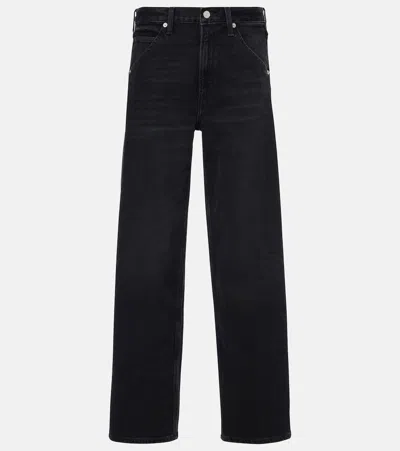 Re/done Painter Wide-leg Jeans In Black