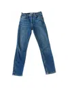 Re/done Preloved Vintage Ankle Crop Jean In Blue In Blue