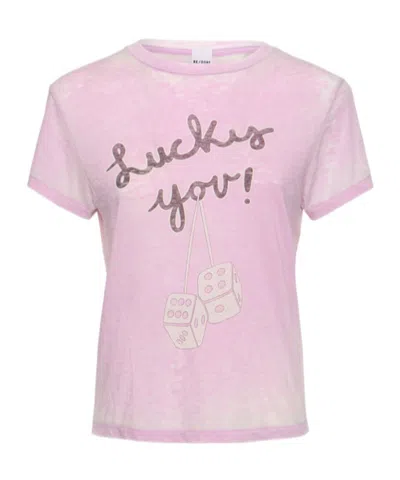 Re/done Printed Round-neck T-shirt