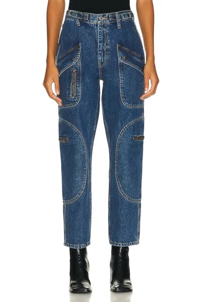 Re/done Racer Taper Jean In Speedway In Multi