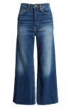 RE/DONE RAW HEM HIGH WAIST ANKLE WIDE LEG JEANS