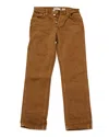 Re/done 50s Cigarette Jeans In Brown Cotton In Brown
