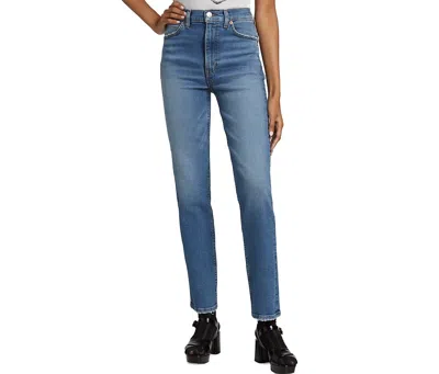 Re/done 70s Straight Laguna Jeans In Blue