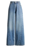Re/done 70s Ultra High Rise Wide Leg Jeans In Monterey Faded In Monterey Fade