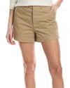 Re/done 90's Trouser Washed Khaki Short In Brown
