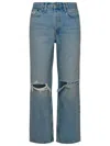 Re/done Jeans 90s In Denim Di Cotone Azzurro In Blue