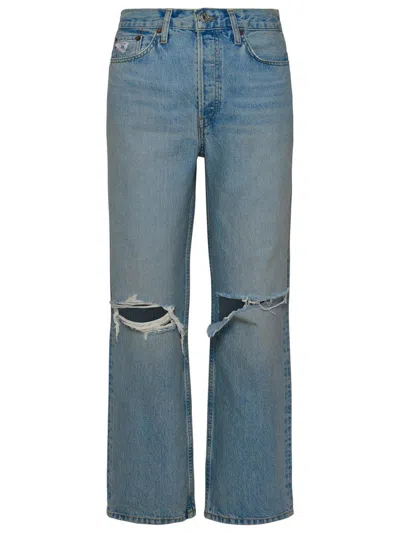 RE/DONE RE/DONE 90S BLUE COTTON DENIM JEANS