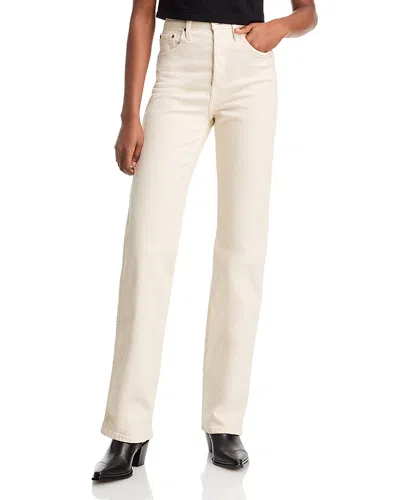 Re/done 90s High Rise Bootcut Jeans In Vintage White