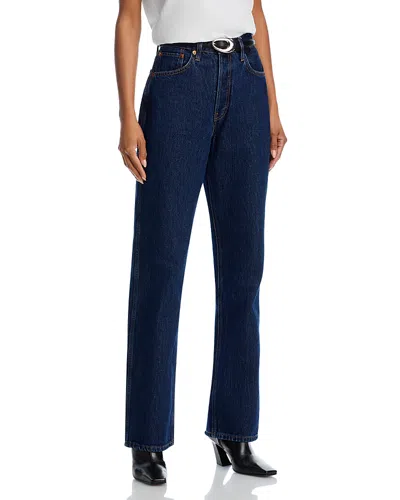 Re/done 90s High Rise Loose Straight Jeans In Heritage Rinse