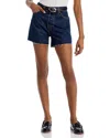 Re/done '90s Raw Hem Low Slung Organic Cotton Denim Shorts In Heritage Rinse