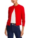 Re/done Cashmere Crew-neck Cardigan In Fire