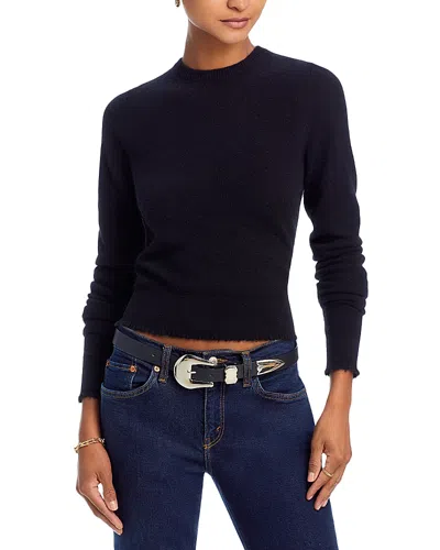 Re/done Cashmere Crewneck Sweater In Black