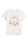Re/done Cheers Crewneck Graphic Tee In Vintage White