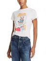 Re/done Classic Dreams Cotton Graphic T-shirt In Vintage White