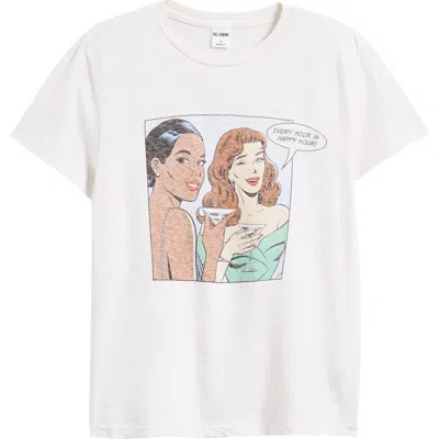 RE/DONE RE/DONE CLASSIC HAPPY HOUR GRAPHIC T-SHIRT
