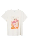 Re/done Classic Superhero Graphic T-shirt In White