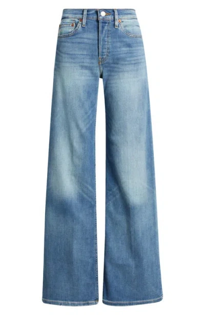 Re/done Blue 90s High Rise Loose Jeans