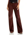 Re/done Cotton-corduroy Wide-leg Pants In Dark Chocolate