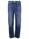 Re/done Hoch Sitzende Jeans Mit Geradem Bein In Blue