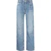 Re/done Mid-rise Wide-leg Jeans In Blue