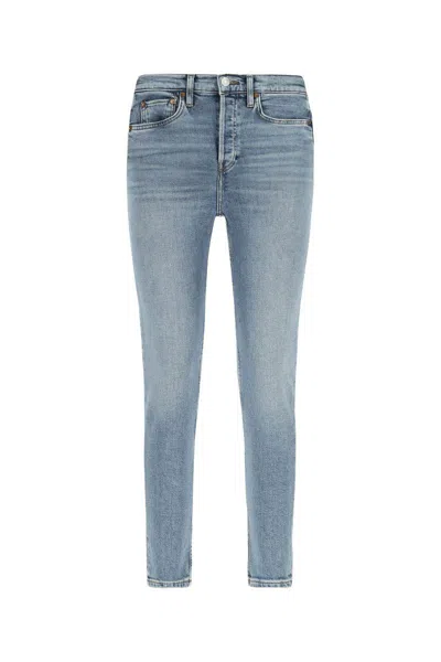 Re/done Jeans In Brightfadedblue