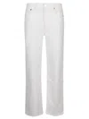Re/done 90s High Rise Loose Jeans In White