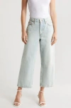 Re/done Loose Crop Organic Cotton Jeans In Ranch Water