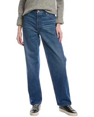 Re/done Loose Long Bay Fade Jean In Blue