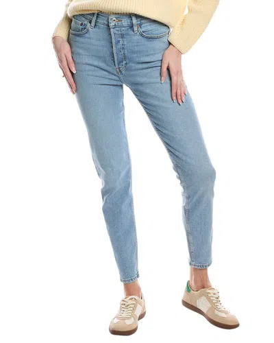 Re/done Mid 90s High-rise Skinny Jean In Blue
