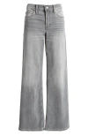 Re/done Mid-rise Wide-leg Jeans In Grigio