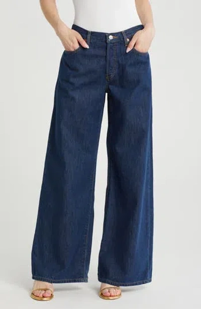 Re/done Mid Rise Wide Leg Palazzo Jeans