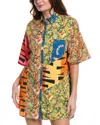 Re/done Woman Shirt Yellow Size L Cotton In Yellow