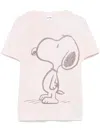 Re/done Classic Snoopy Printed Jersey T-shirt In Multicolor
