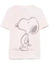 Re/done Classic Snoopy Printed Jersey T-shirt In Multicolor