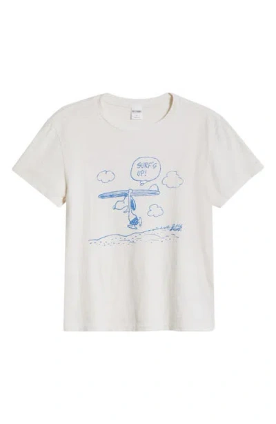 Re/done Peanuts® Surf Snoopy Graphic T-shirt