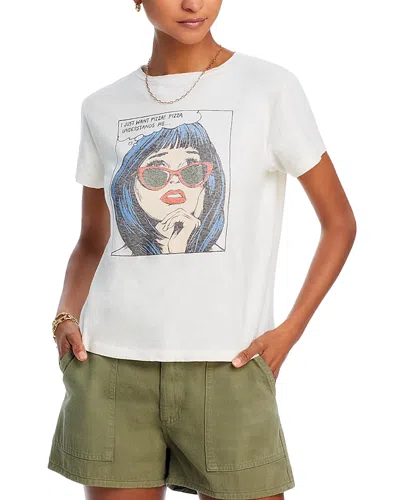Re/done Pizza Classic Tee - Exclusive In Vintage White