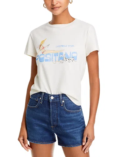 Re/done Positano Classic Tee - Exclusive In Vintage White